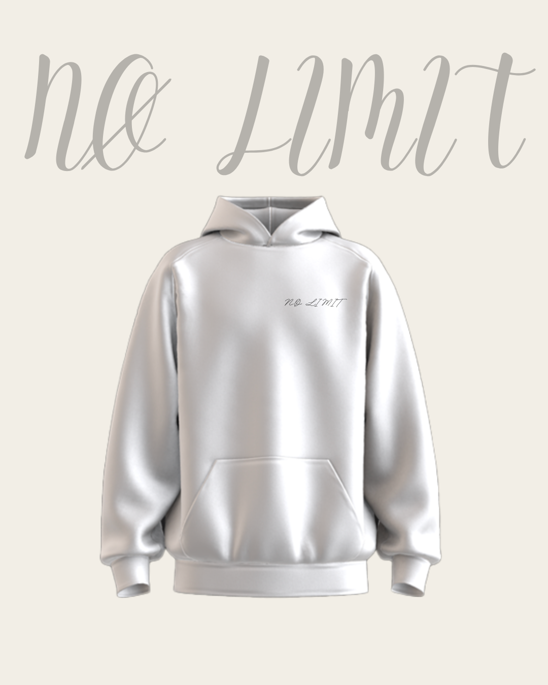 Hoodie clair NØ LIMIT confortable au style minimal