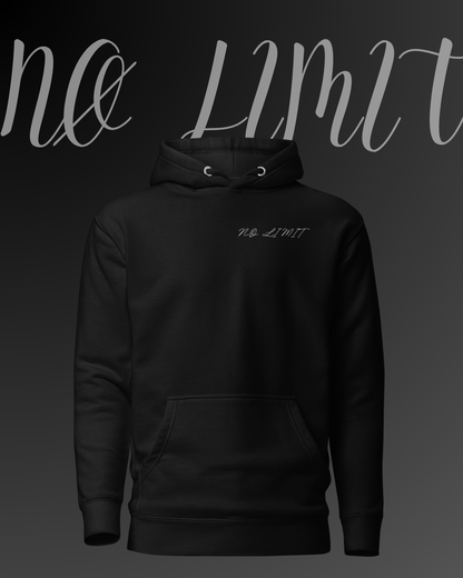 Hoodie noir NØ LIMIT conçu pour l’entraînement et la discipline