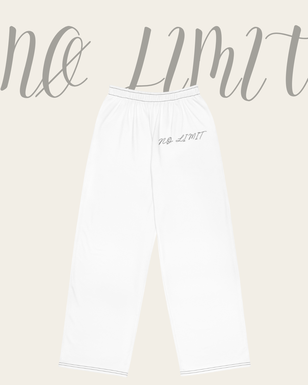 Pantalon blanc NØ LIMIT coupe confortable et minimaliste